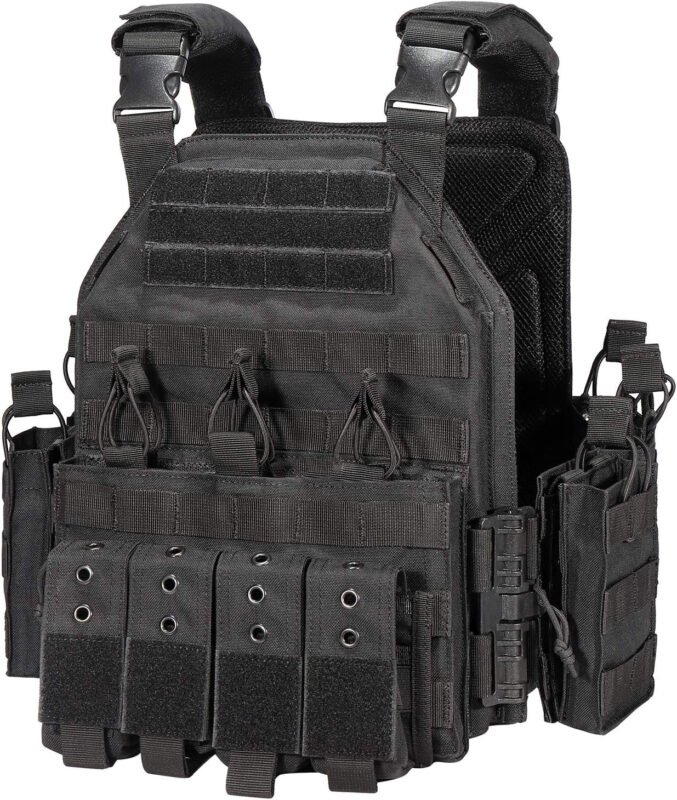 vAv YAKEDA Tactical Vest for Men Quick Release Outdoor  Vest Adjustable for Adults