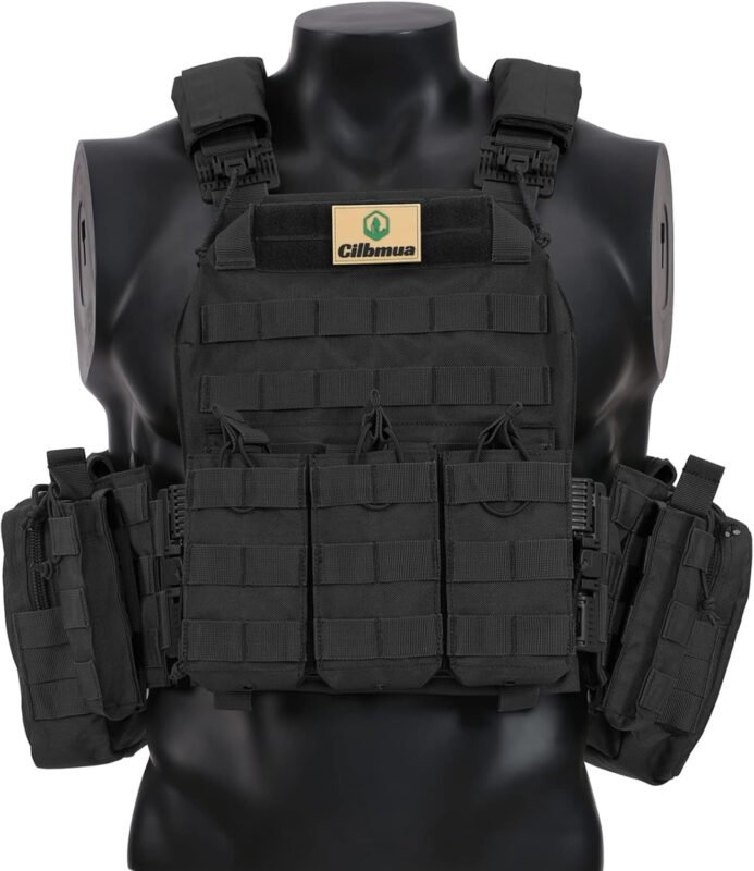 Tactical Vest Quick Release for Men Outdoor Molle  Vests Adjustable Breathable Weighted Gear for CS/Training