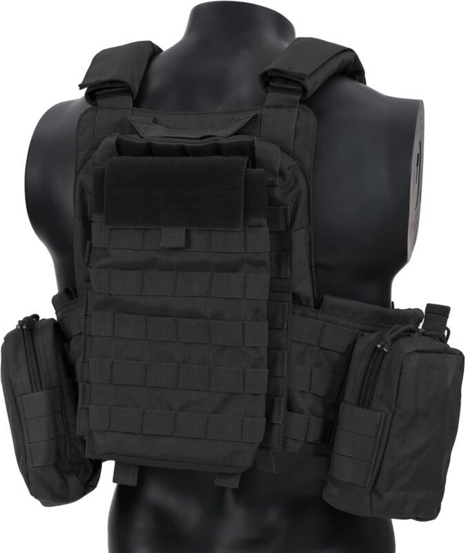 Tactical Vest Quick Release for Men Outdoor Molle  Vests Adjustable Breathable Weighted Gear for CS/Training