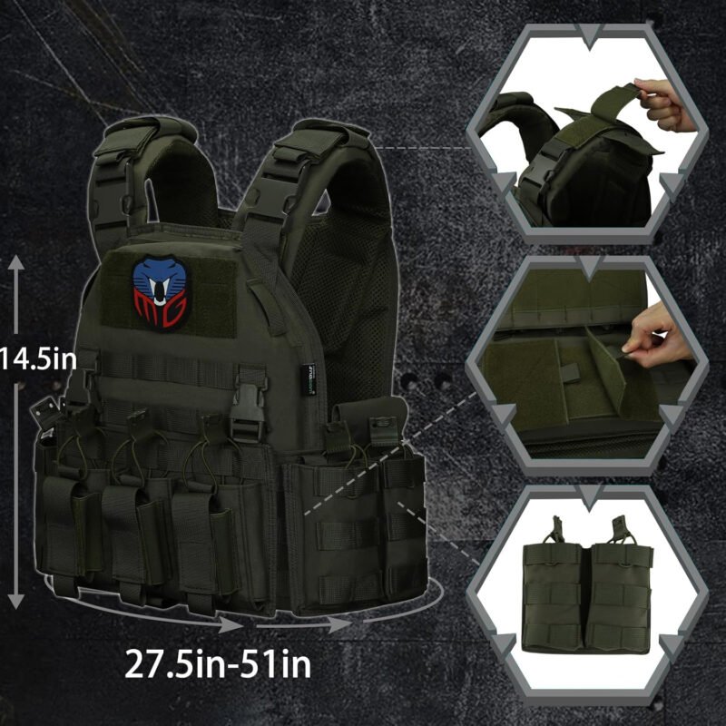 Tactical Vest for Men Molle Security  Vest Adult