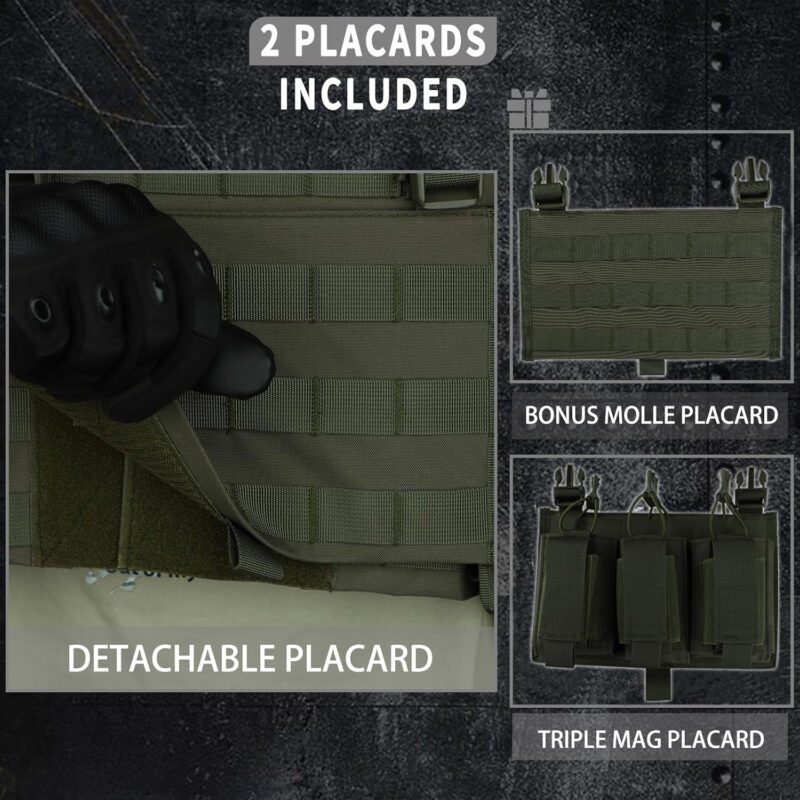 Tactical Vest for Men Molle Security  Vest Adult