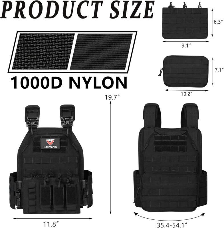 Quick Release Tactical Vest Lightweight Vests Adjustable Tactical Vest for Outdoor Training