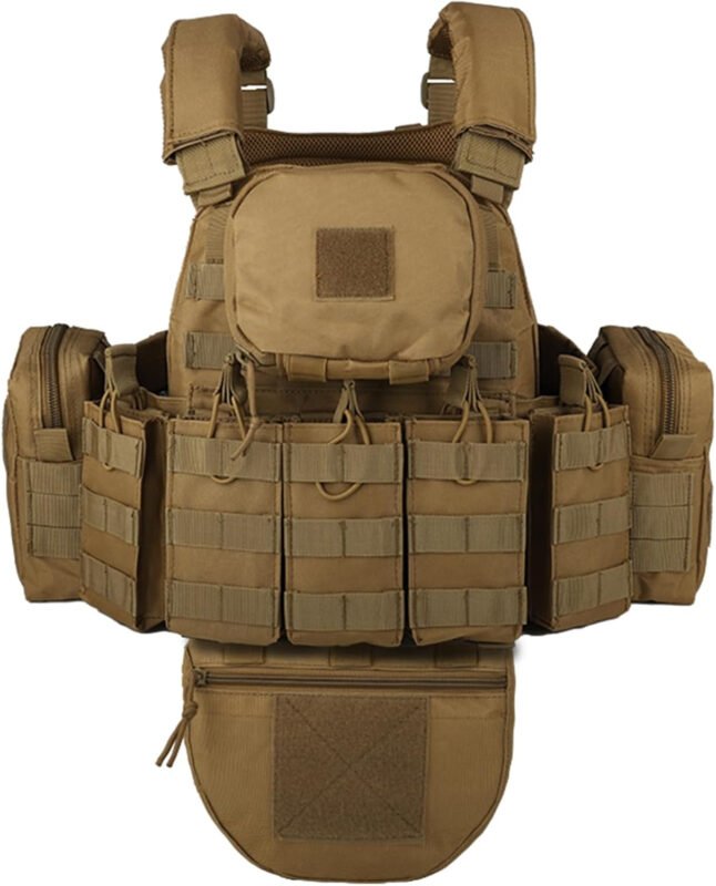 YAKEDA Outdoor Removable CS Training Vest, Molle Breathable Training Quick Adjustable Game Vest