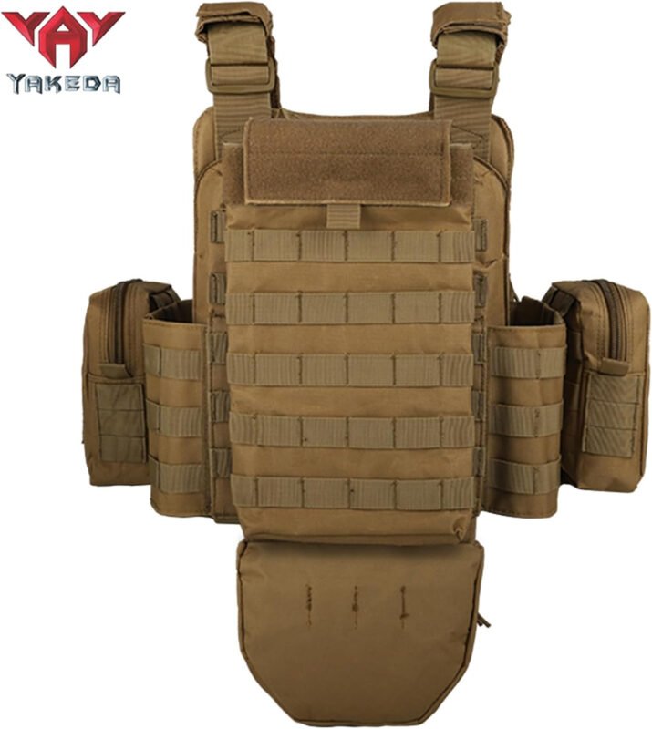 YAKEDA Outdoor Removable CS Training Vest, Molle Breathable Training Quick Adjustable Game Vest