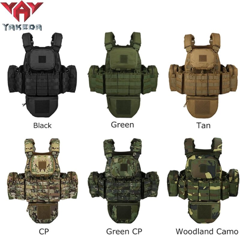 YAKEDA Outdoor Removable CS Training Vest, Molle Breathable Training Quick Adjustable Game Vest