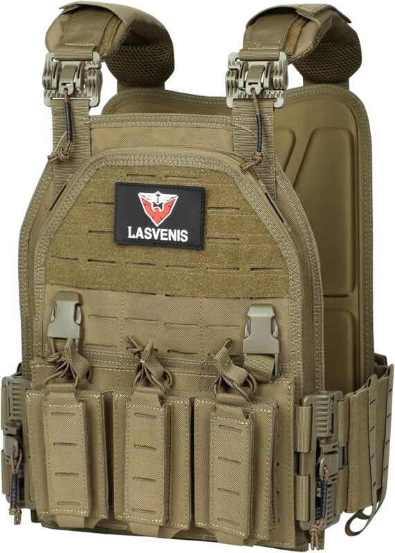 Quick Release Tactical Vest Adjustable Breathable Weighted Outdoor Vest for Training