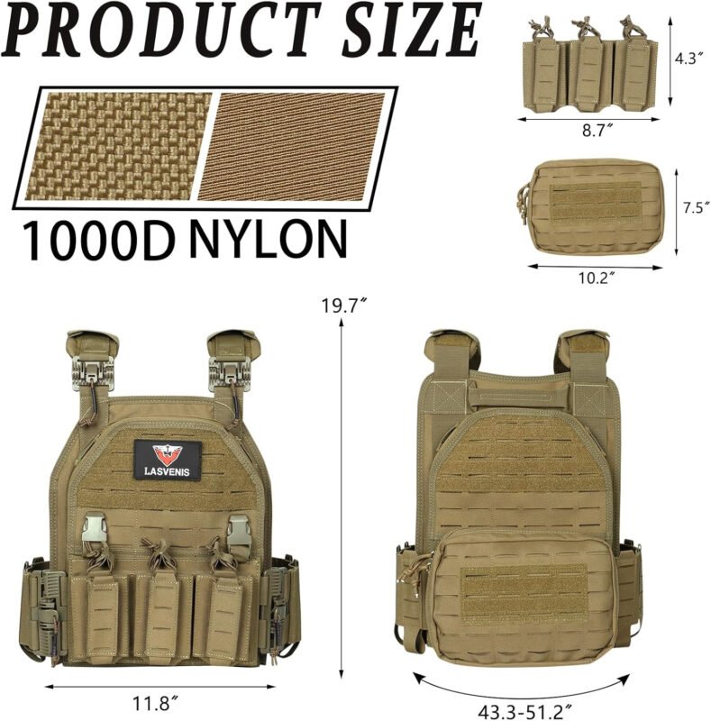 Quick Release Tactical Vest Adjustable Breathable Weighted Outdoor Vest for Training