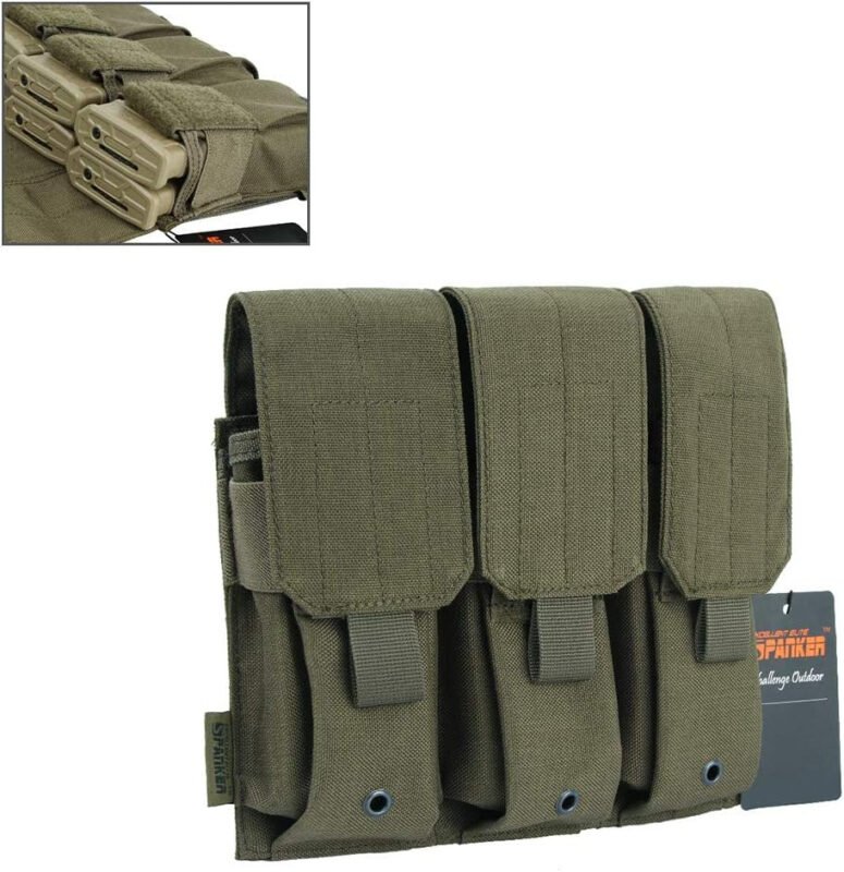 EXCELLENT ELITE SPANKER Tactical Molle Single/Double/Triple Mag Pouch for M4 M14 M16 AR15 AR10 G36 Magazine Holds 2 Mags