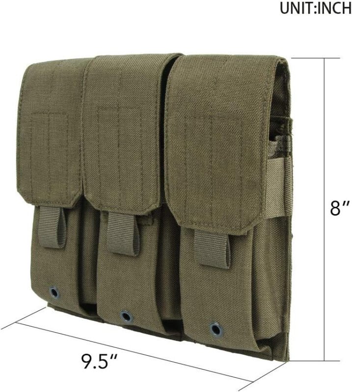 EXCELLENT ELITE SPANKER Tactical Molle Single/Double/Triple Mag Pouch for M4 M14 M16 AR15 AR10 G36 Magazine Holds 2 Mags
