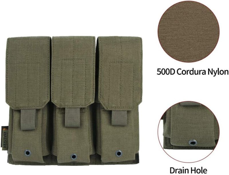 EXCELLENT ELITE SPANKER Tactical Molle Single/Double/Triple Mag Pouch for M4 M14 M16 AR15 AR10 G36 Magazine Holds 2 Mags