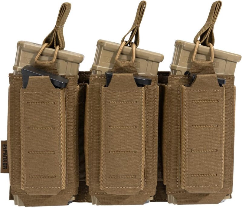 EXCELLENT ELITE SPANKER Tactical Open-Top Single/Double/Triple Molle Mag Pouch for Pistol Mag Pouch Tactical Bag Accessories Holder