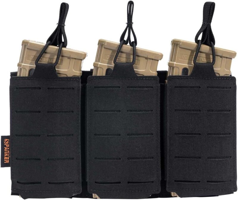 EXCELLENT ELITE SPANKER Tactical Mag Pouch Open-Top Single/Double/Triple Molle Magazine Pouch for Magazines M4 M16 AR-15 5.56