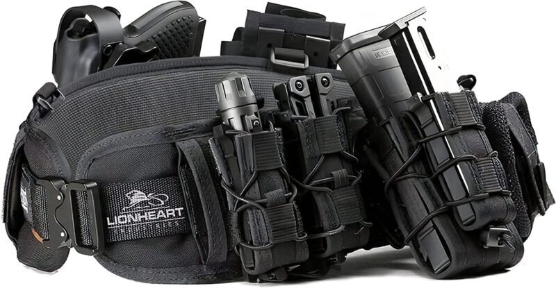 Pistol Double Magazine Holster, Universal 9MM Mag Pouch,Velcro Wrap Belt Holder for 9MM/Glock/Single/Dual Stack Gun Magazines Pouches