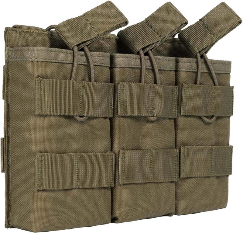 OneTigris Tactical Magazine Pouch Molle Triple Mag Pouches for M4 M16 Pmag g36 .223rem Stanag Lancer l5 Fab Ultimag Hexmag HX