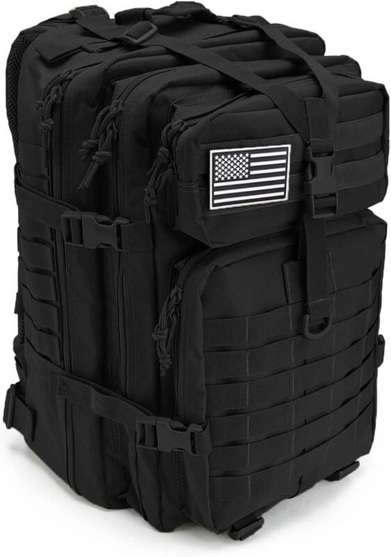 QT&QY 45L Military Tactical Backpacks For Men Camping Hiking Trekking Daypack Bug Out Bag Lage MOLLE 3 Day Assault Pack