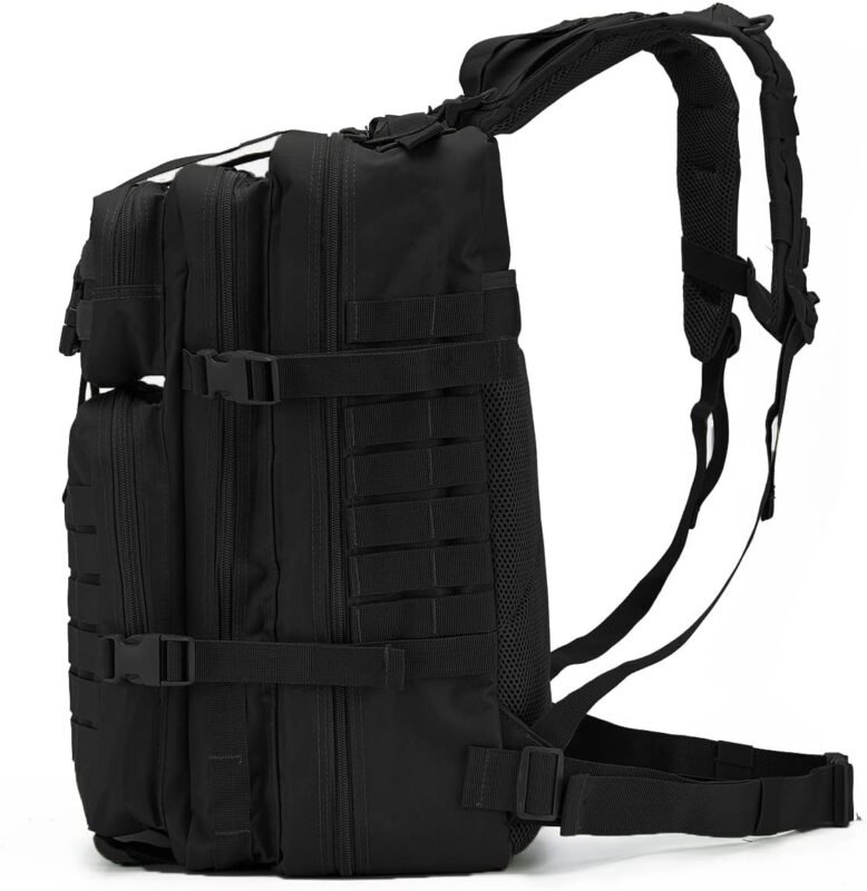 QT&QY 45L Military Tactical Backpacks For Men Camping Hiking Trekking Daypack Bug Out Bag Lage MOLLE 3 Day Assault Pack