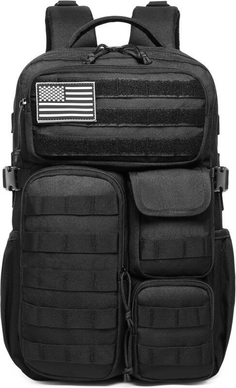 Wotony Men’s Tactical Backpack – Military waterproof backpack with multiple pockets and tactical gear for the outdoors
