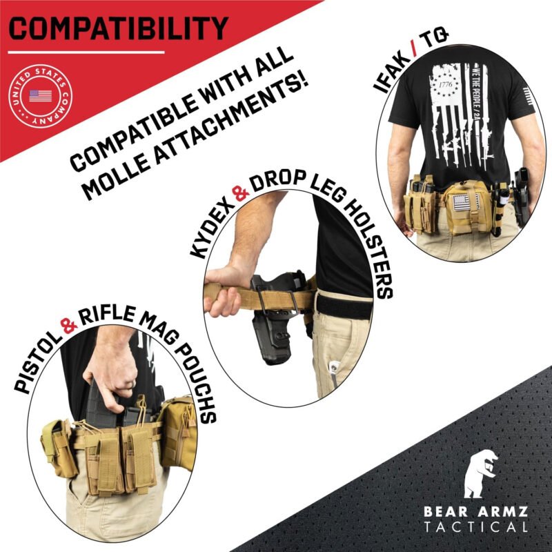 Battle Belt V2 – Molle Riggers, Duty and Inner Belt For Military, Range and Training Applications