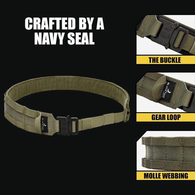 TACTICAL BATTLE BELT | Navy SEAL Designed, Tested & Guaranteed| Tactical & MOLLE Gear