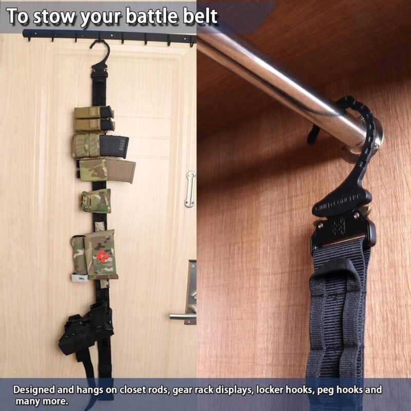 Tactical Battle Belt – Heavy Duty Belt with Hanger MOLLE Belt 1.75” Outer Belt with Inner Belts