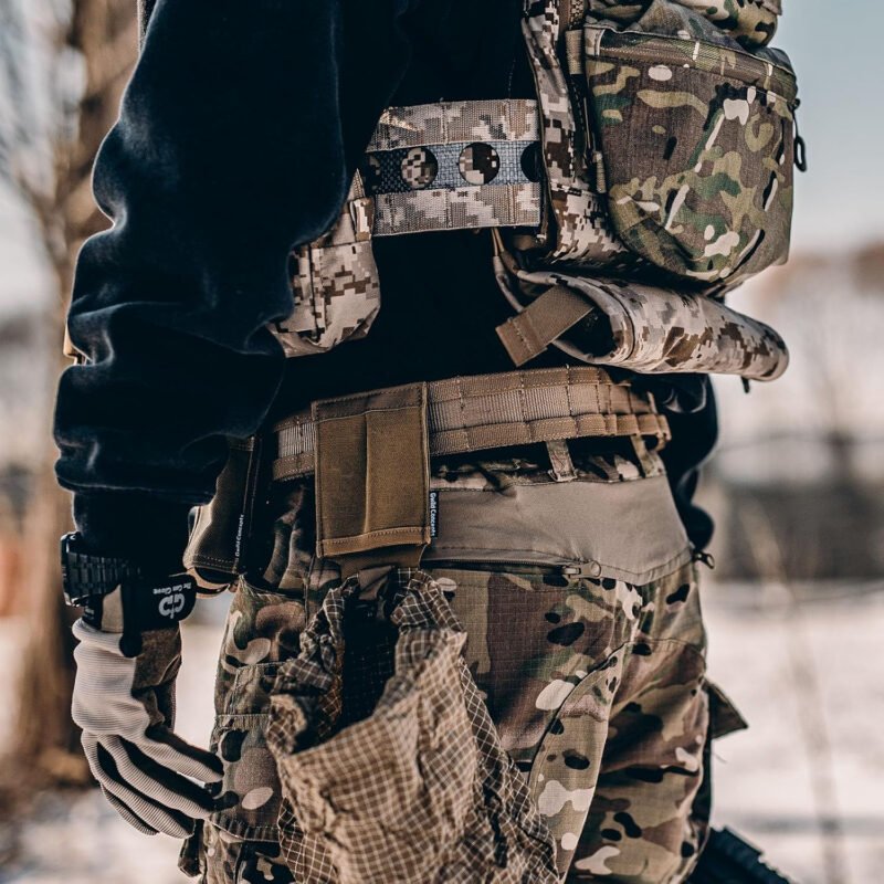 Tactical Battle Belt, 5-in-1 Quick Release Rigger Belt 1.75” MOLLE Belt Duty Belt with Belt Hanger