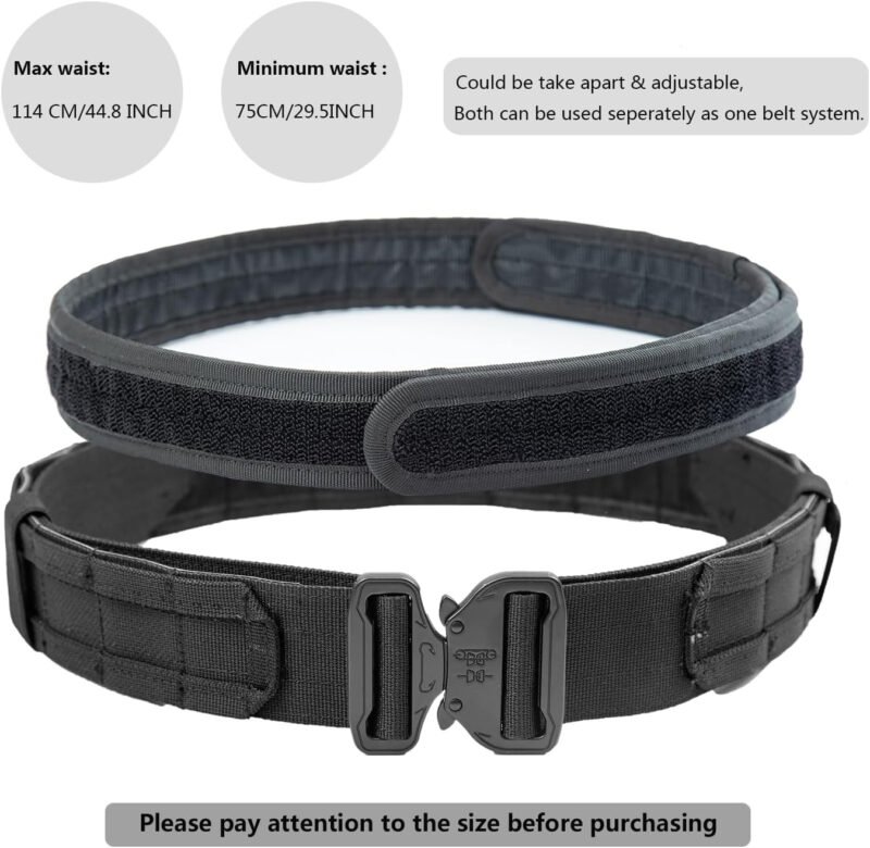GZ XINXING Tactical Battle Belt Law Enforcement Tactical Duty Belts  Utility Belt with Accessories Pouches