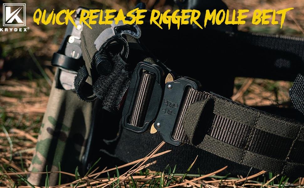 krydex quick release rigger molle belt 1.75