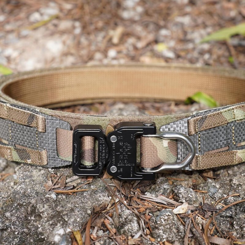 PETAC GEAR Tactical Belt Low Profile Molle Battle Cobra Belt Laser-Cut Tegris Rigid Shooting Gun Duty Belts