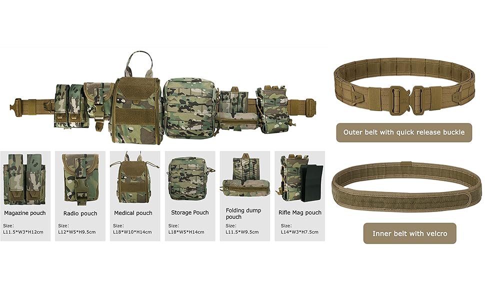 PIKEON tactical belt and battle belt