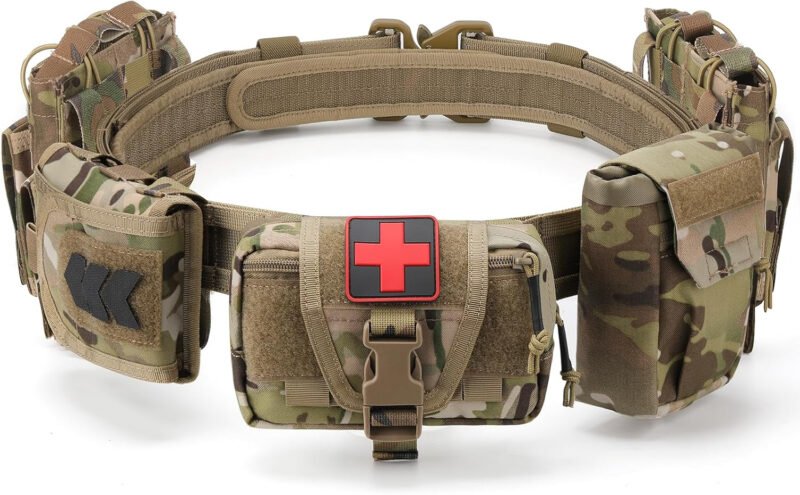 TWS 5 in 1 Quick Release Tactical Combat Heavy Duty Belt For Battle