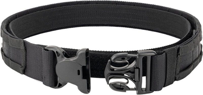 2″ MOLLE Duty Belt w/ 1.5″ Inner Belt Tactical Gear Holster Utility Carry Belt Range Battle Competition Equipment Belt