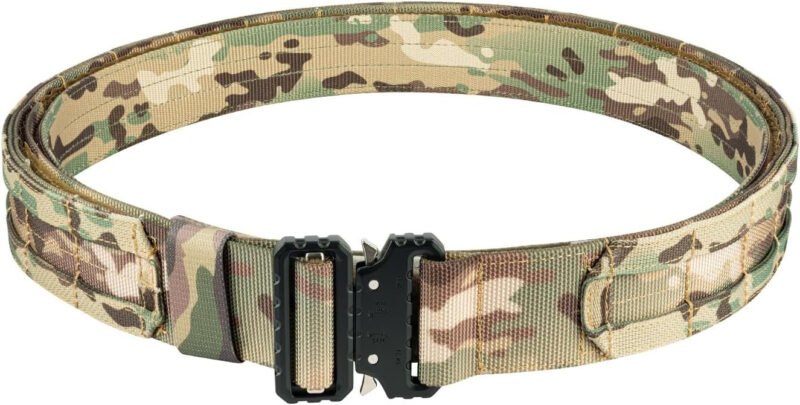 Tactical Gun Belt Molle Battle Belt 1.75″ & 1.5″ Rigger Heavy Duty Belt