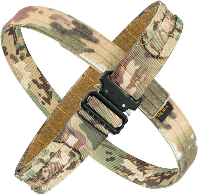 Tactical Gun Belt Molle Battle Belt 1.75″ & 1.5″ Rigger Heavy Duty Belt