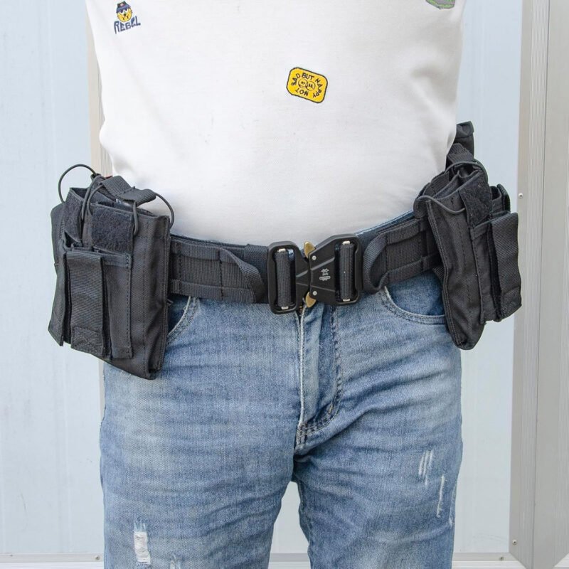 Tactical Battle Belt Set 7pcs Combat Duty Belt Law Enforcement Utility Belt  Police Military Belt with
