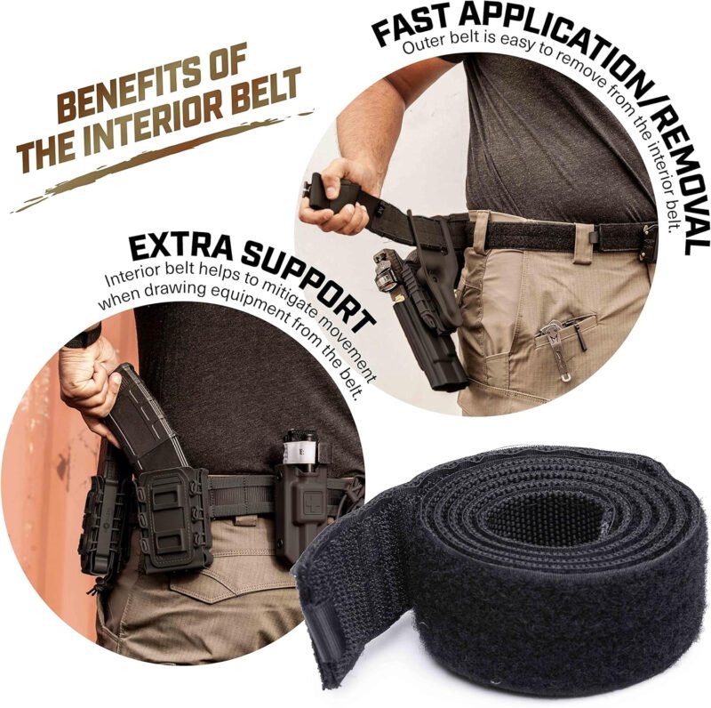 Tacticon Battle Belt V2 | Combat Veteran Owned Company | Tactical Belt Metal Quick Release Buckle | 500D Nylon With Molle