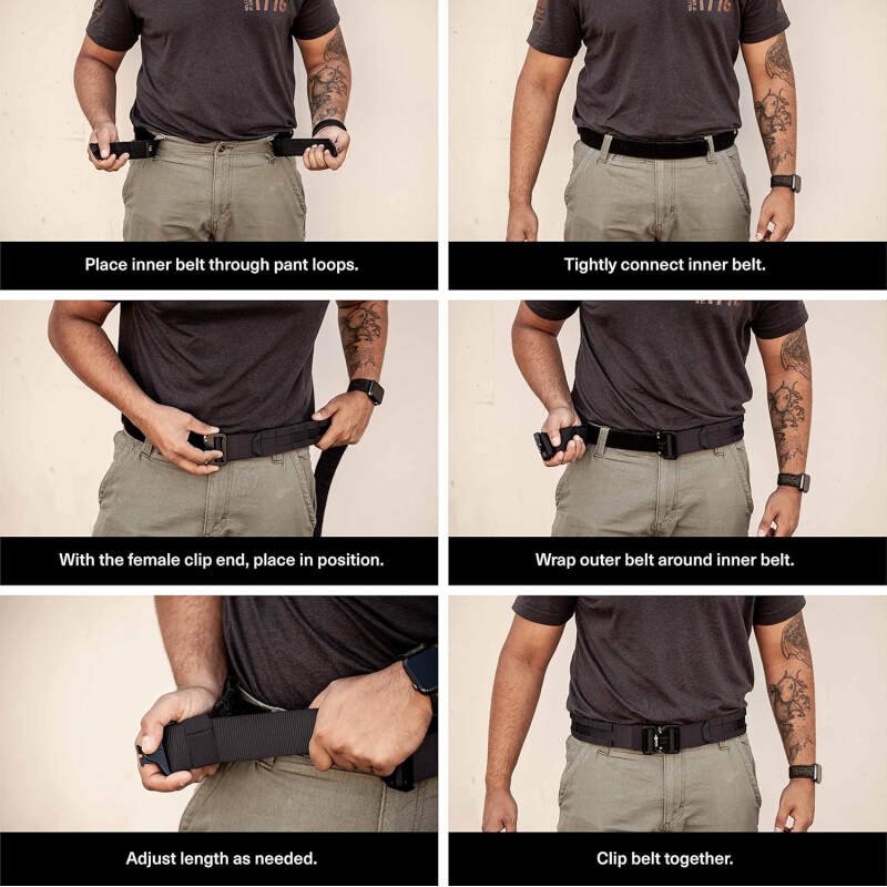 Tacticon Battle Belt V2 | Combat Veteran Owned Company | Tactical Belt Metal Quick Release Buckle | 500D Nylon With Molle