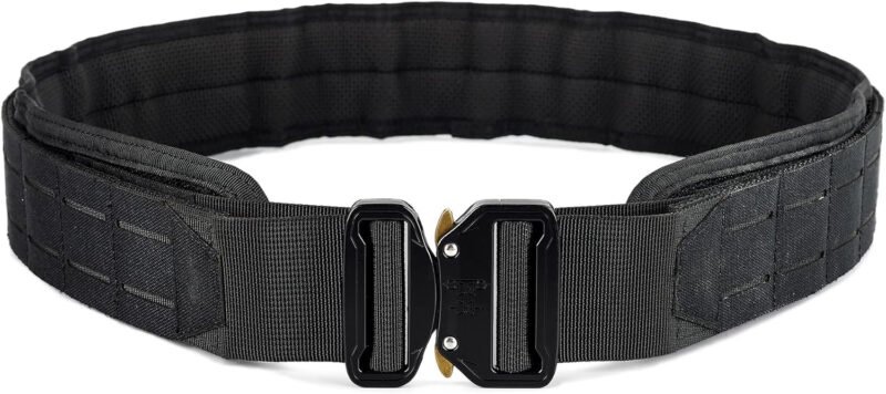 WOLF TACTICAL Molle Battle Belt – War Belt Battle Belts Tactical Gun Belt Duty Belt 2” Quick-Release Combat Belt