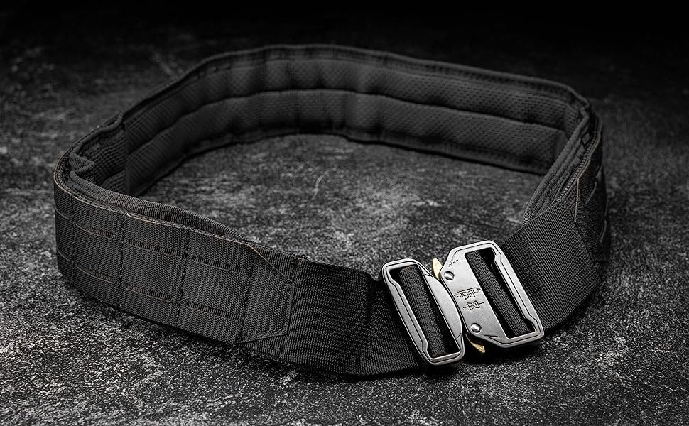 combat belt molle belt blue alpha range maverick tacticon cobra buckle police riggers