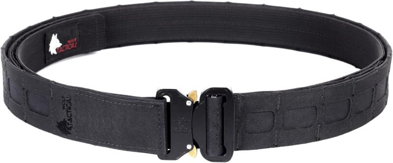 WOLF TACTICAL Molle Battle Belt Lite – 1.75” Quick-Release Combat Belt Tactical Gun Belt