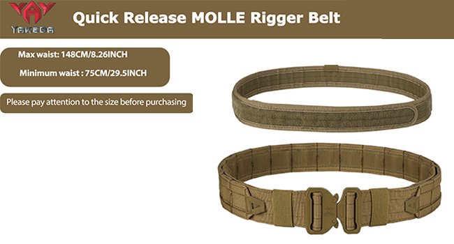 quick release molle rigger belt