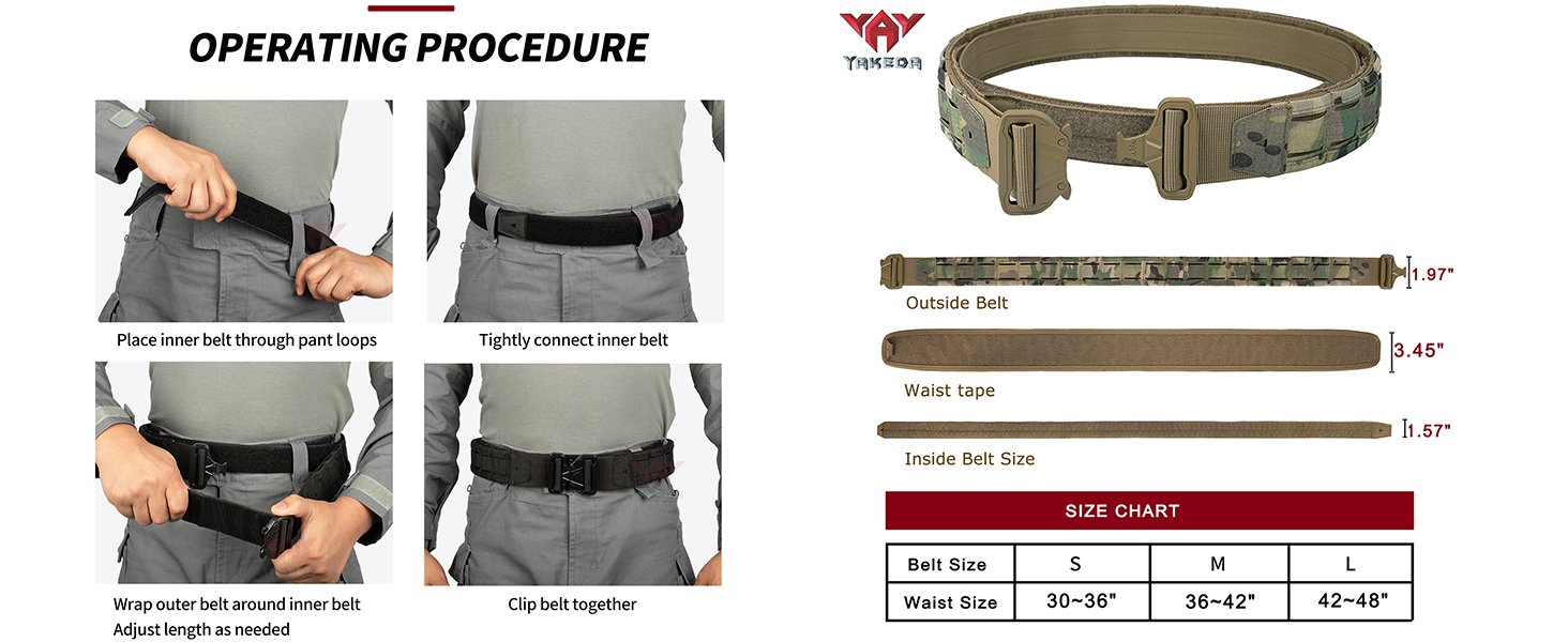 adjustable edc belt