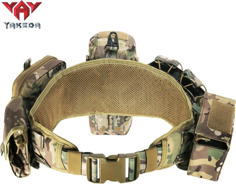 YAKEDA Tactical Battle Belt Duty Belt Law Enforcement Utility Belt Police Belt Set 5 PCS