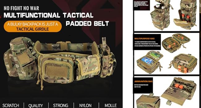 airsoft tactical modular duty belt