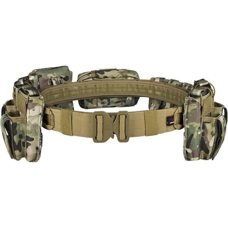 YAKEDA Tactical Duty Belt Law Enforcement Police Utility Belt With Pouches 7 in 1
