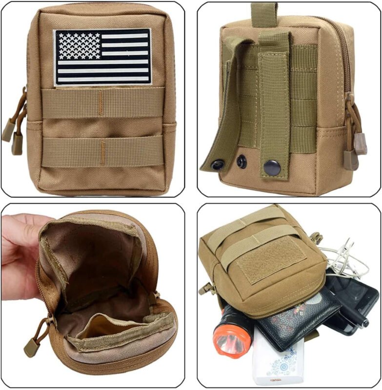 3 Pack Molle Pouches,Utility Tactical Pouches and Tactical Bag Attachments