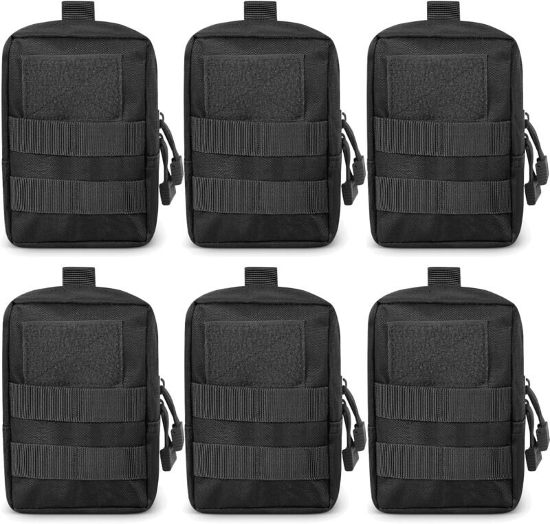Gogoku 6-Pack Molle Pouch Tactical Molle Pouches Compact Utility EDC Waist Bag Pack