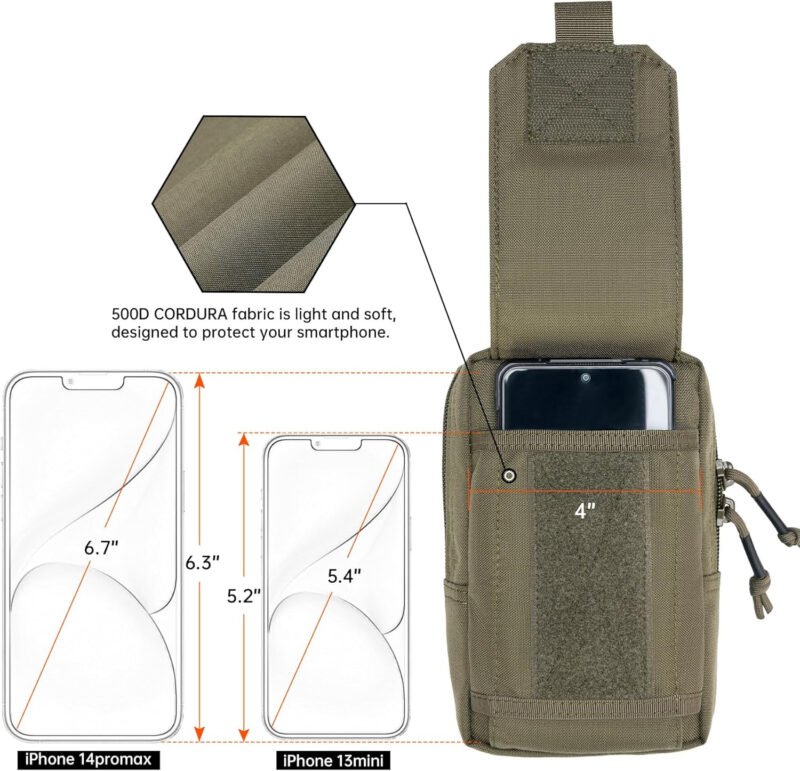 EXCELLENT ELITE SPANKER Tactical EDC Pouch Molle Utility Pouches Phone Holster Pouch Waist Bag Tool Pouch for Molle Accesssories