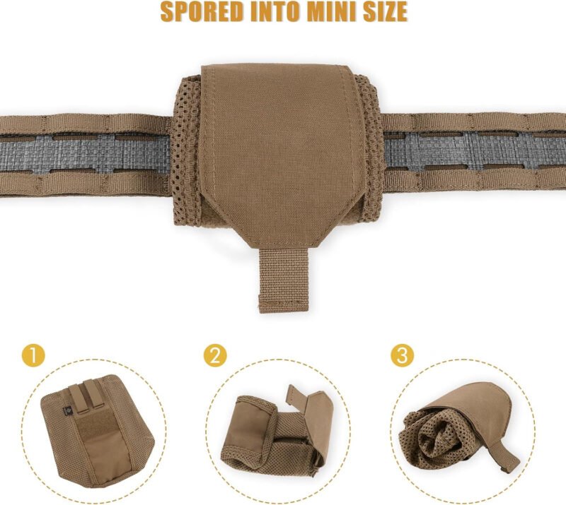 PETAC GEAR Dump Pouch,Molle Drawstring Mag Pouches,Roll Up Foldable Tactical Recovery Tool Pack,EDC Drop Net Storage Bag …