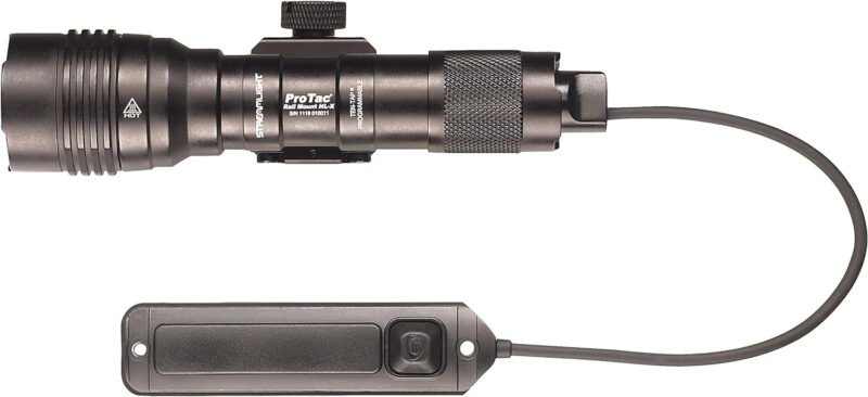 Streamlight 88071 ProTac Rail Mount HL-X USB 1000-Lumen Rechargeable Multi-Fuel Weapon Light With USB Battery and Cable, Remote Switch, Tail Switch, and Clips, Box, Black