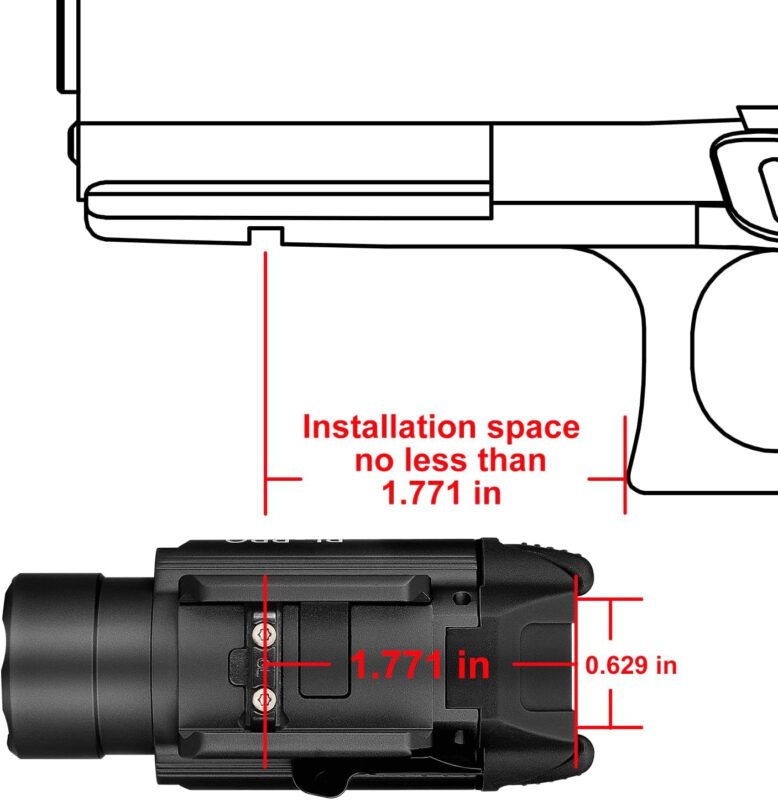 OLIGHT PL-Pro Valkyrie 1500 Lumens Rechargeable Weaponlight Rail Mount Tactical Flashlight with Strobe